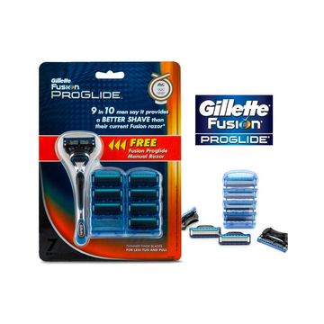 Gillette Fusion Proglide Manual Razor + 7 Blades